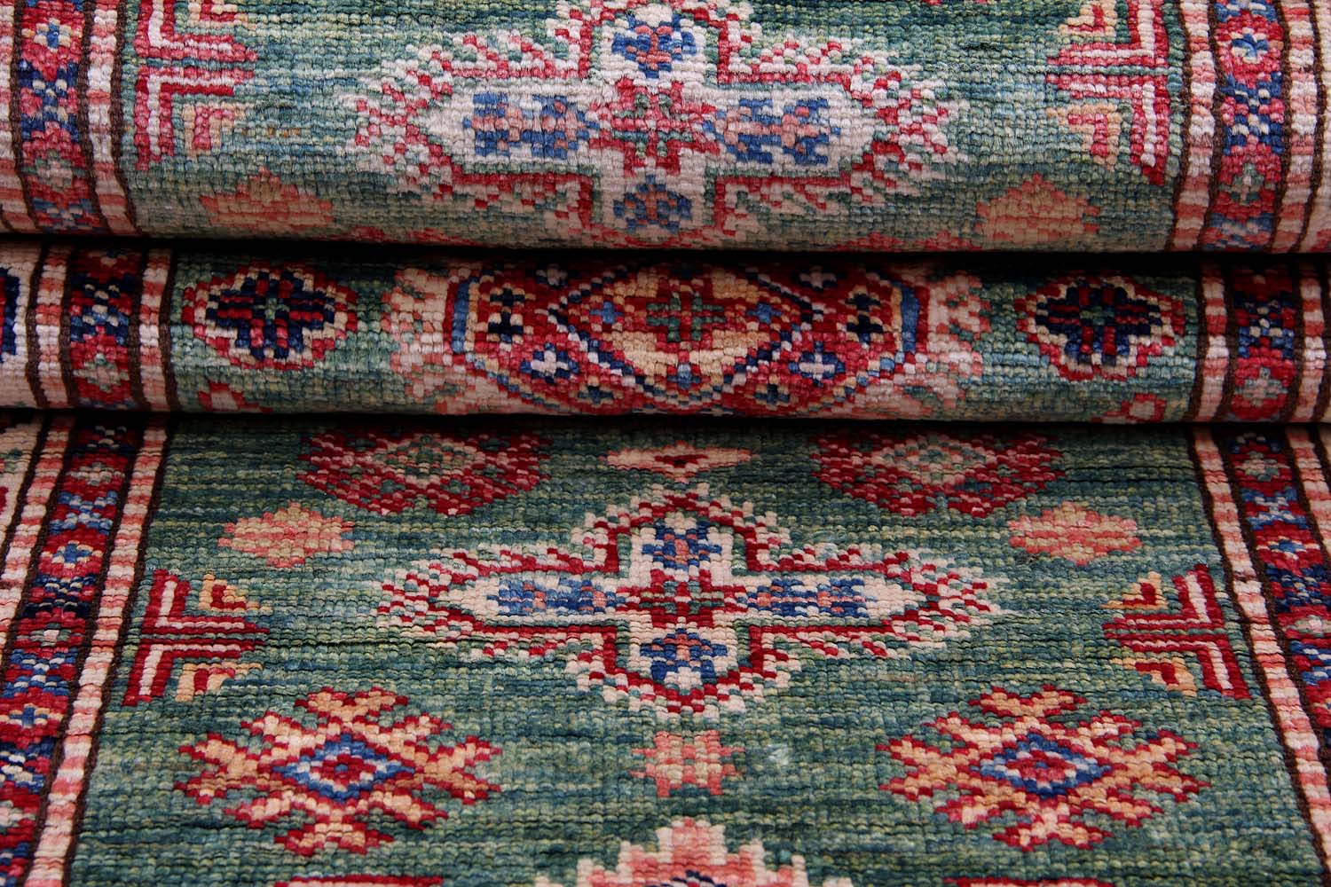 Supreme Kazak Green Rug PC 54559 - 1.83m X 0.60m