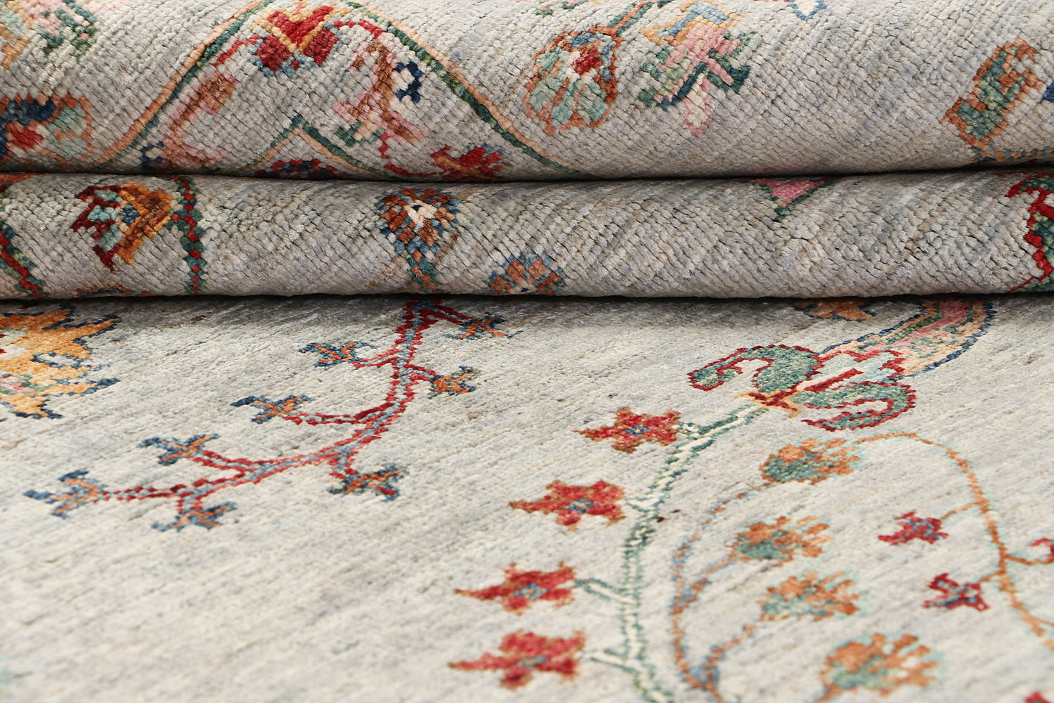 Pictorial Grey Rug PC 55766 - 3.03m X 2.06m