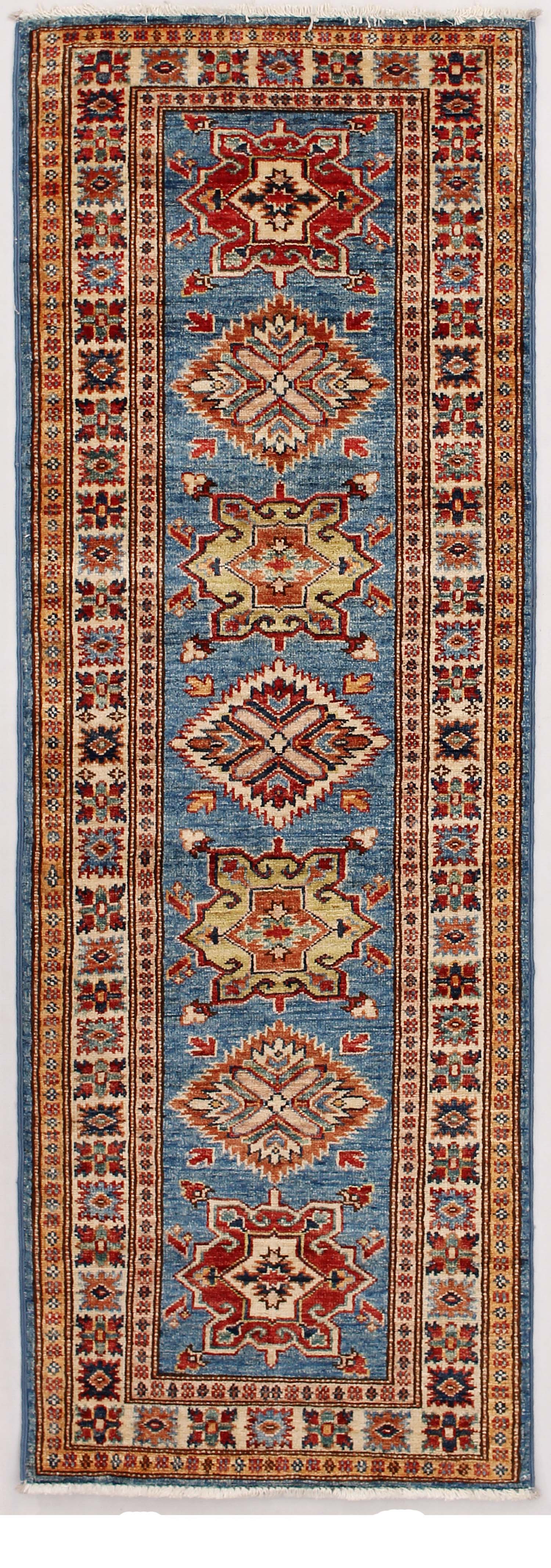 Supreme Kazak Blue Rug PC 54563 - 1.83m X 0.63m