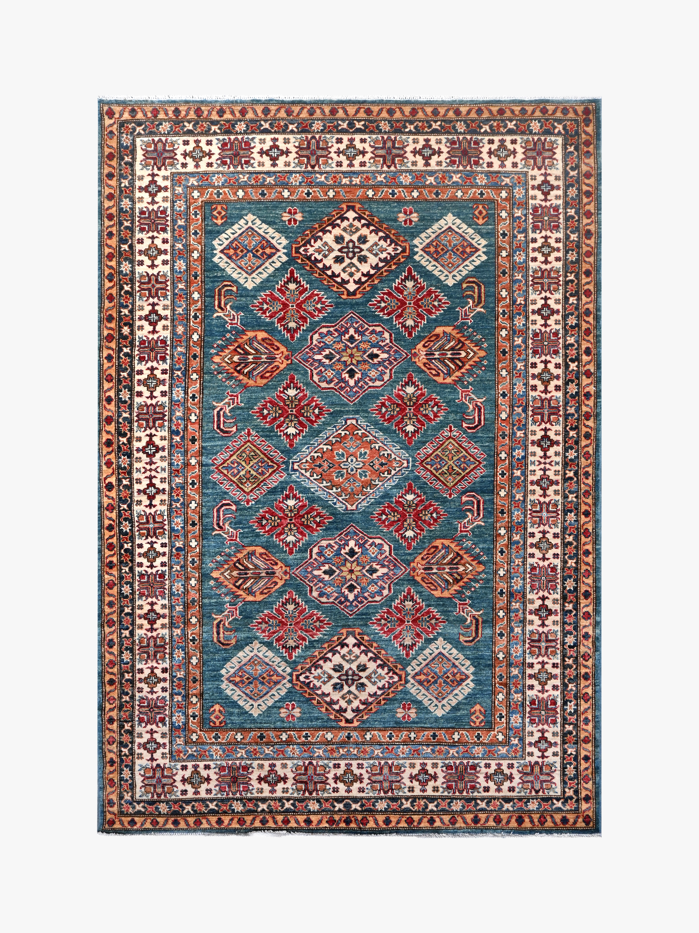 Supreme Kazak Green Rug PC 54841 - 2.19m X 1.56m