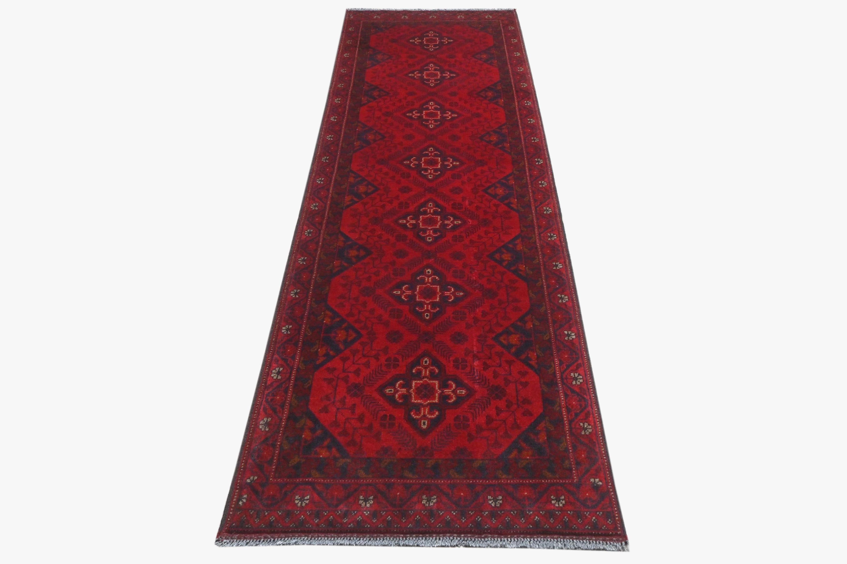 Khal Mohammadi Red Rug PC 57753 - 2.94m X 0.82m
