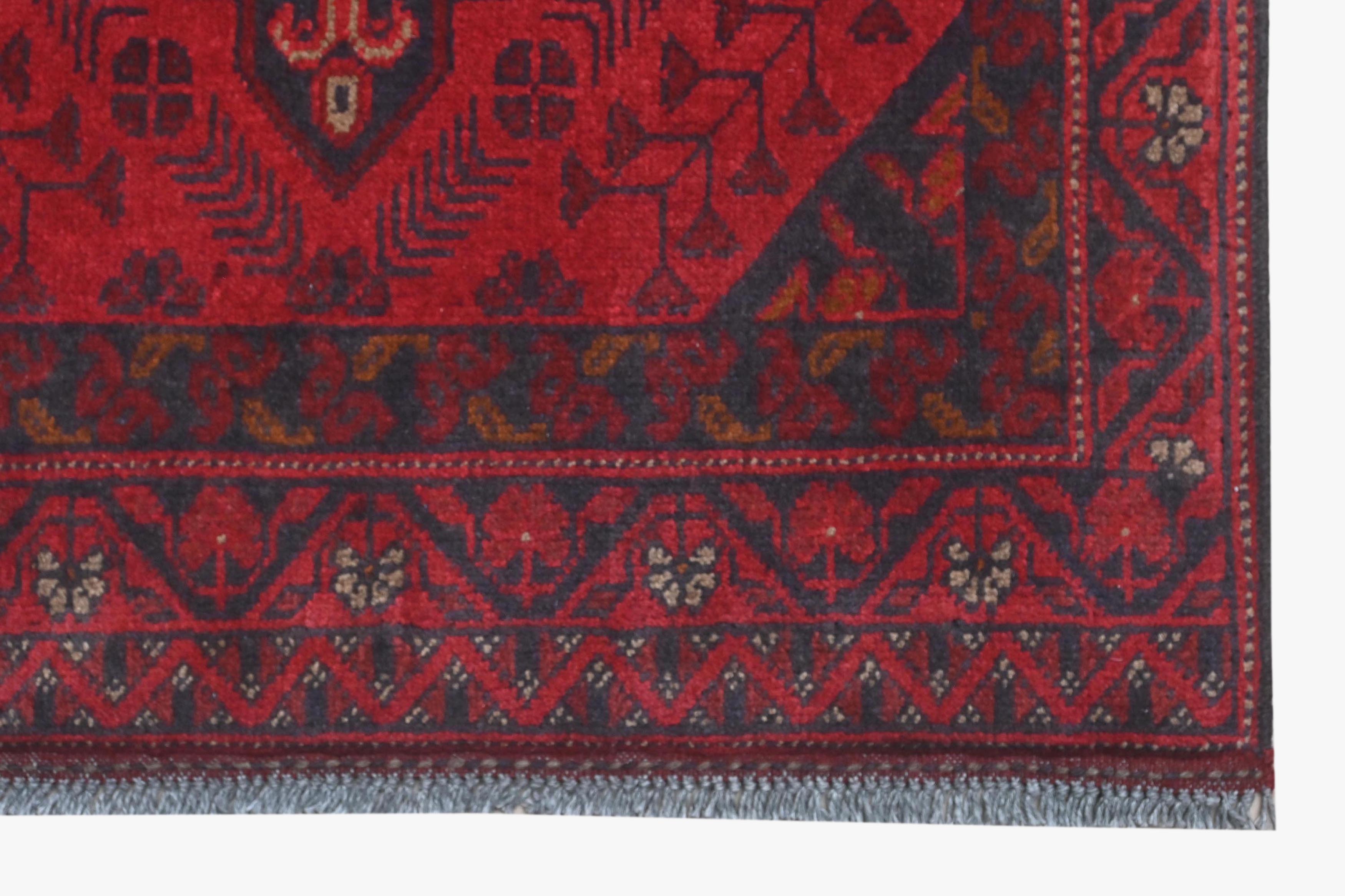 Khal Mohammadi Red Rug PC 57753 - 2.94m X 0.82m