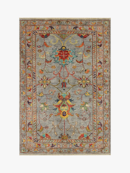 Sultani Grey Rug PC 53308 - 1.25m X 0.84m