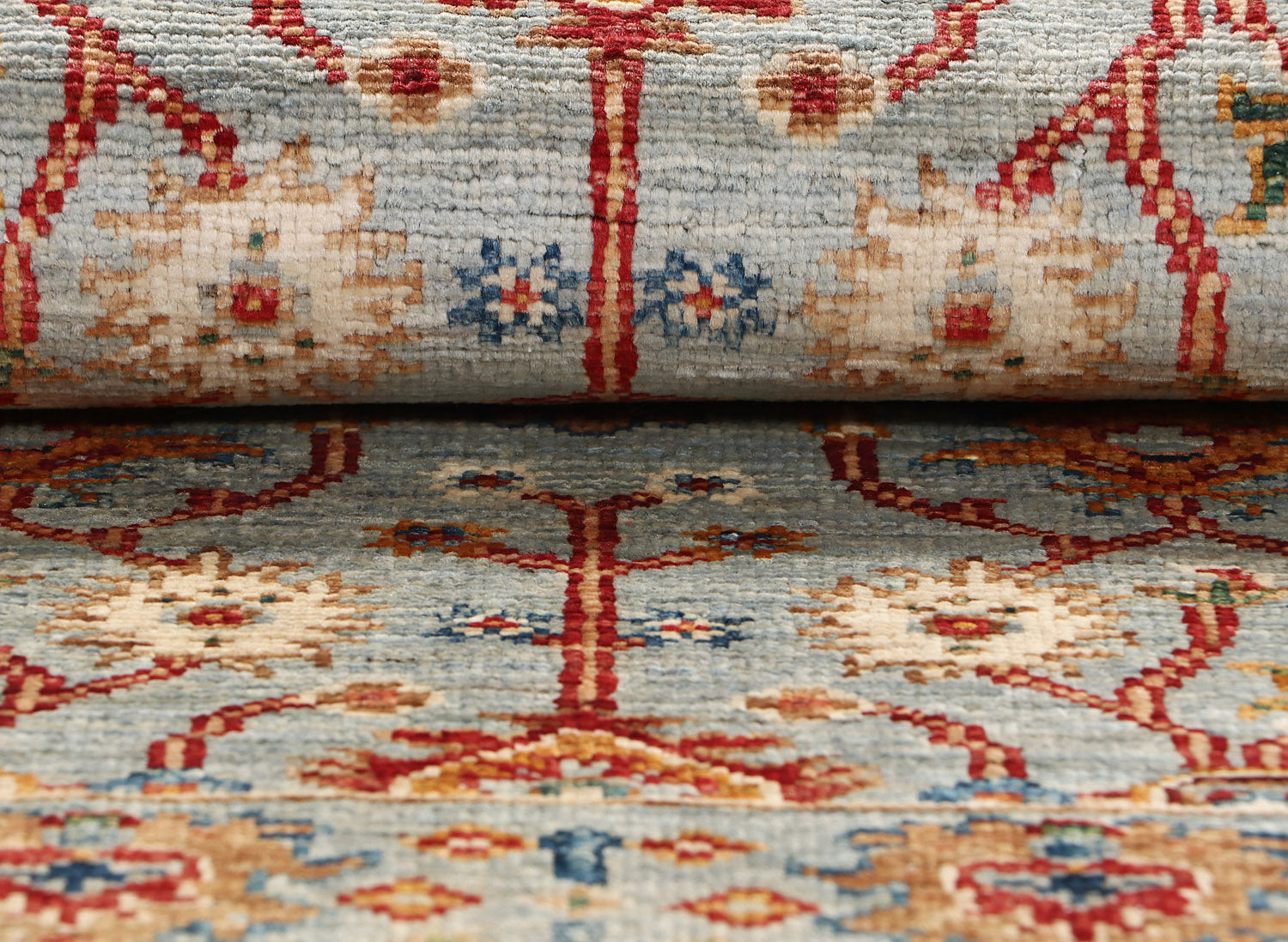 Sultani Grey Rug PC 55518 - 0.90m X 0.63m