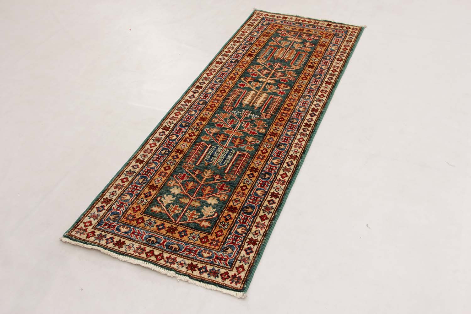 Supreme Kazak Green Rug PC 53341 - 1.77m X 0.60m