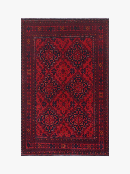 Khal Mohammadi Red Rug PC 57749 - 1.94m X 1.23m