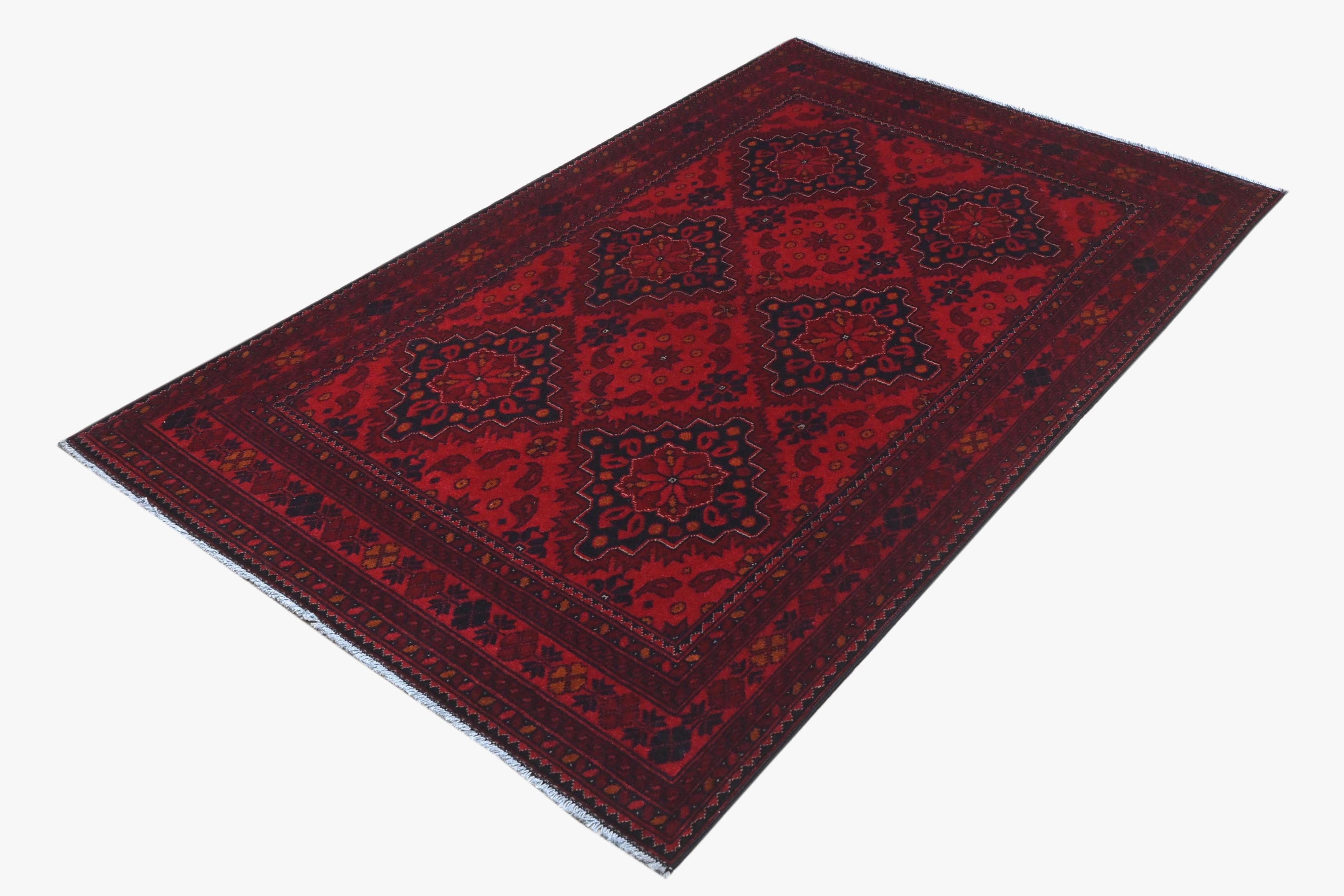 Khal Mohammadi Red Rug PC 57749 - 1.94m X 1.23m