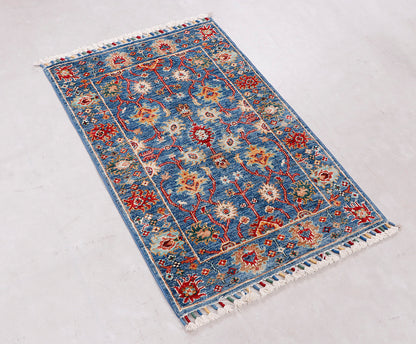 Sultani Blue Rug PC 56768 - 0.92m X 0.60m