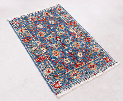 Sultani Blue Rug PC 56769 - 0.93m X 0.61m