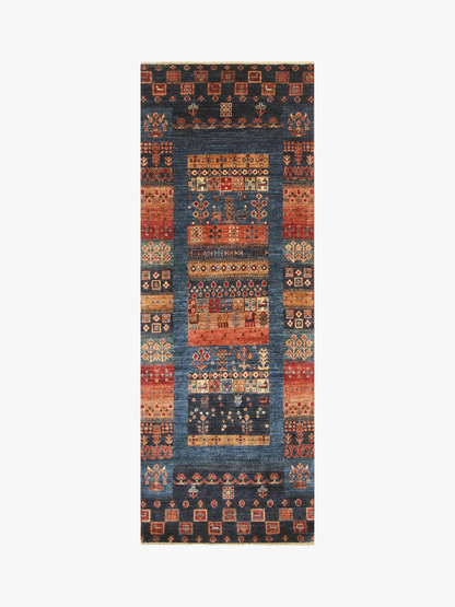 Loribaft Blue Rug PC 53107 - 2.08m X 0.76m