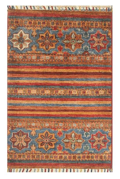 Khurjeen Red Rug PC 55881 - 0.95m X 0.62m