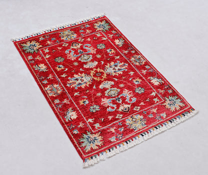 Sultani Red Rug PC 56687 - 0.89m X 0.63m