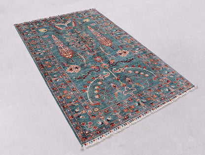 Pictorial Green Rug PC 56877 - 1.82m X 1.22m