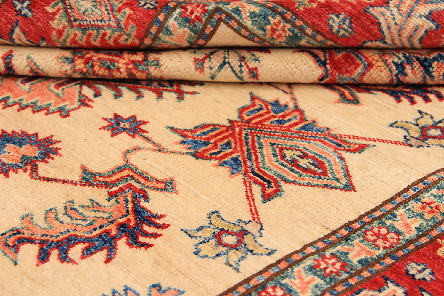 Supreme Kazak Ivory Rug PC 54524 - 1.97m X 1.49m
