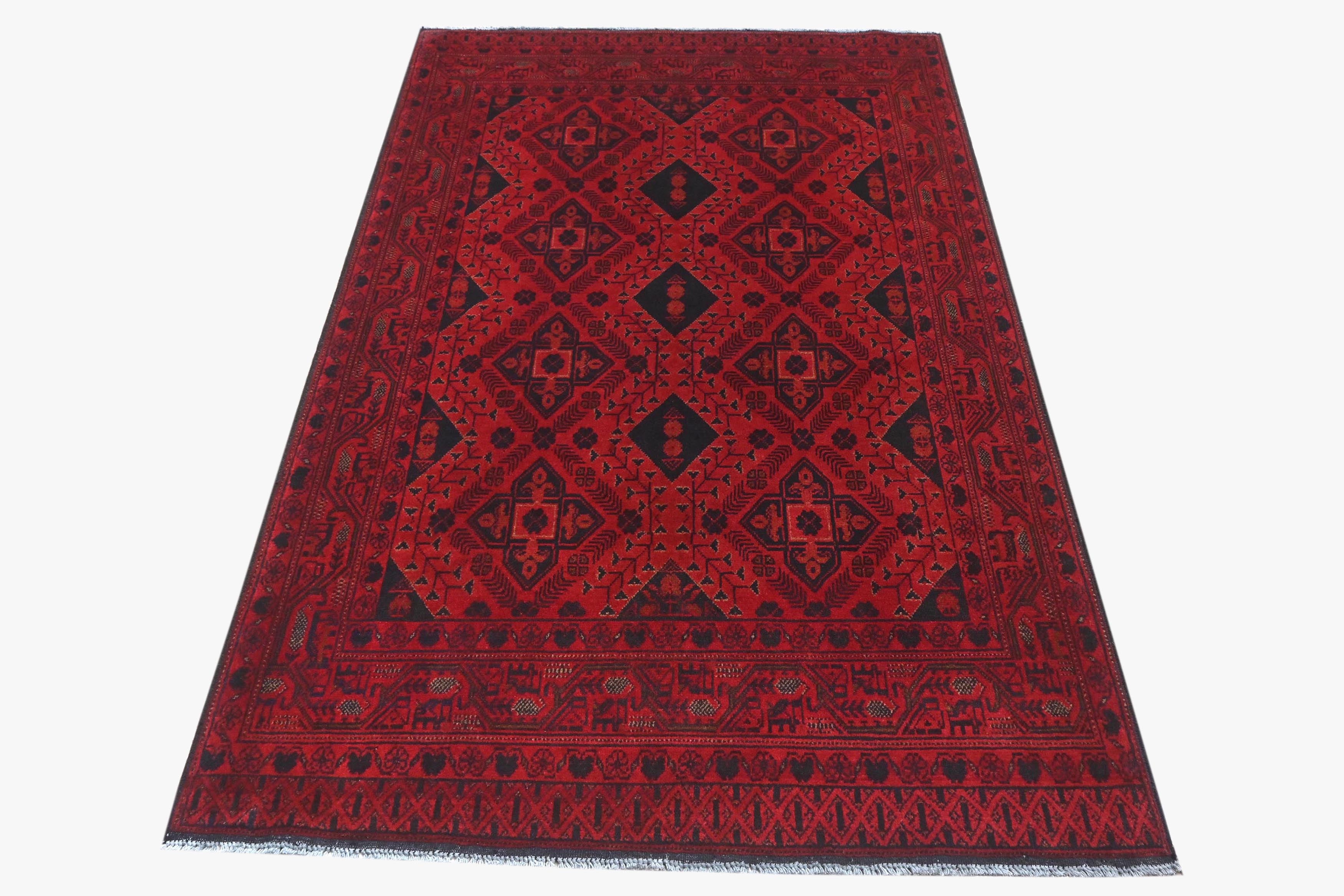 Khal Mohammadi Red Rug PC 57748 - 1.92m X 1.26m