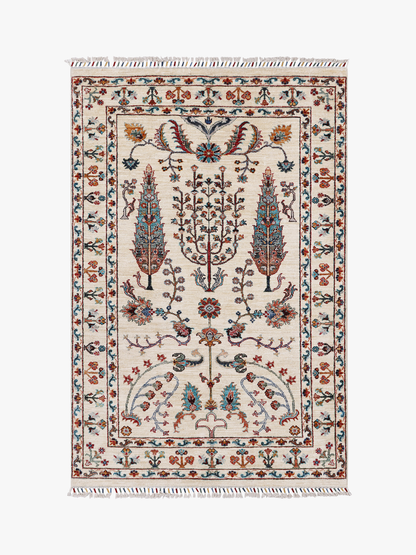 Pictorial Ivory Rug PC 56869 - 1.87m X 1.25m