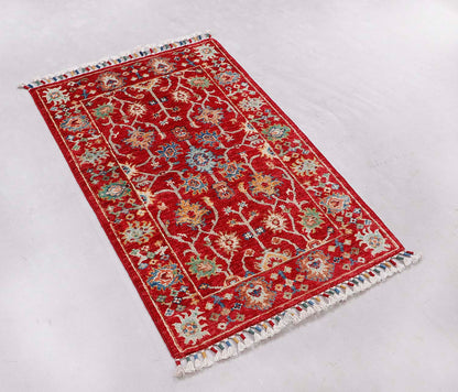Sultani Red Rug PC 56759 - 0.99m X 0.61m