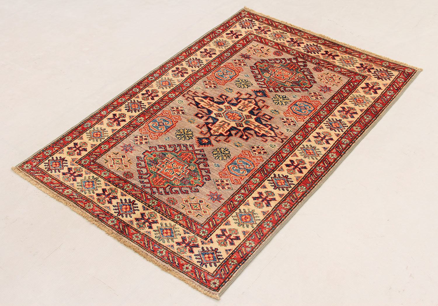Supreme Kazak Grey Rug PC 54447 - 1.19m X 0.82m