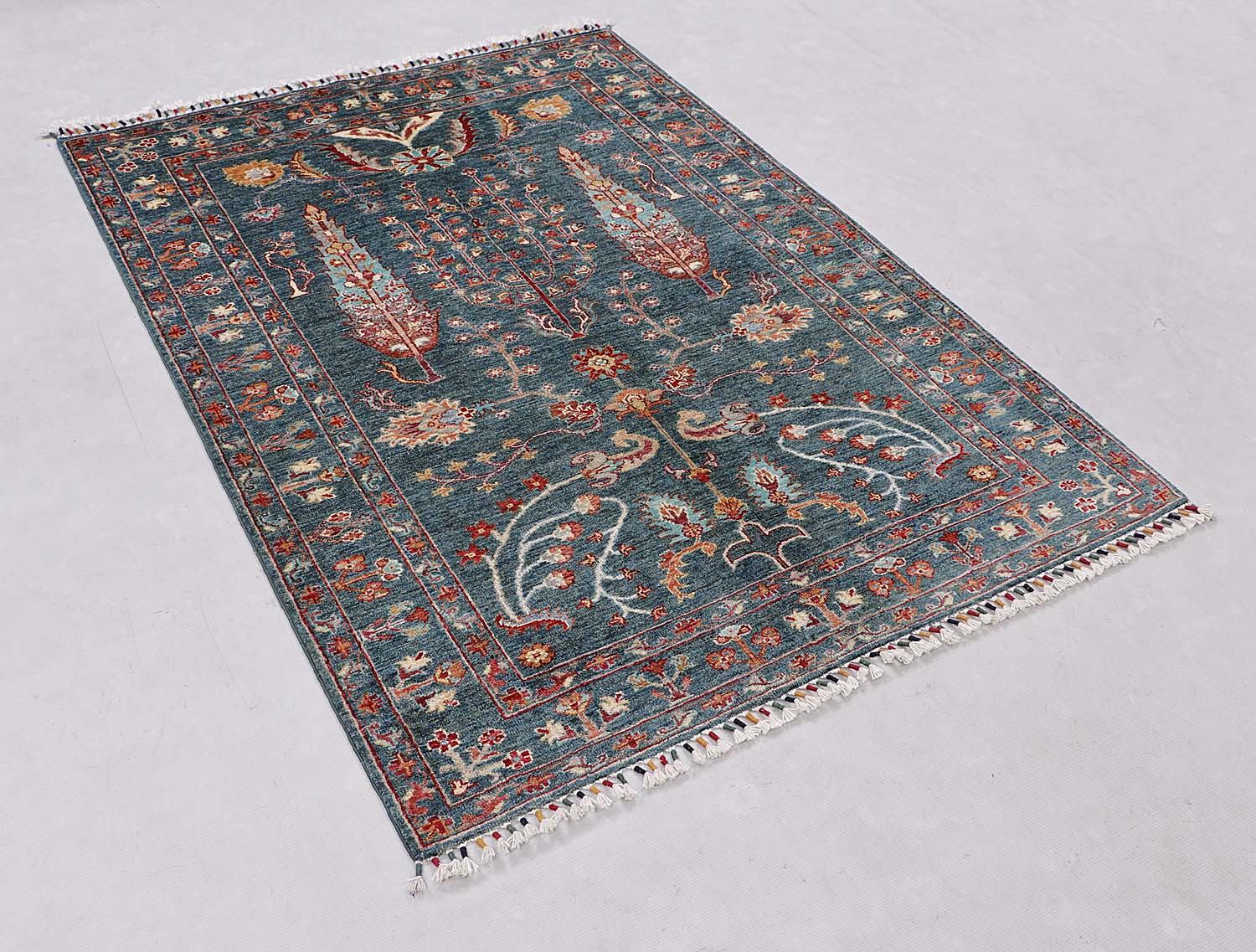 Pictorial Green Rug PC 56881 - 1.73m X 1.25m