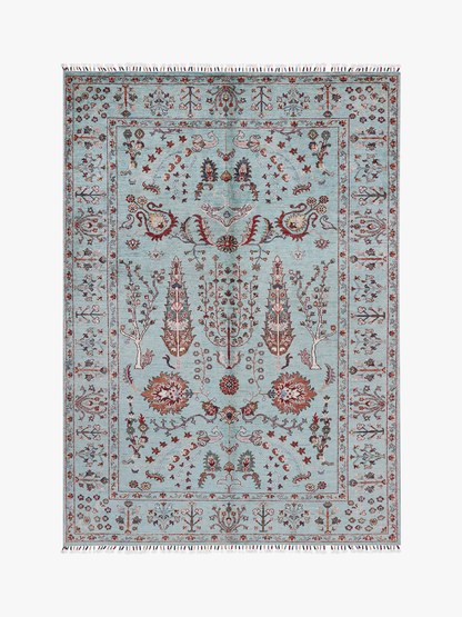 Pictorial Aqua Rug PC 56855 - 2.43m X 1.77m