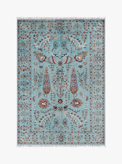 Pictorial Aqua Rug PC 56858 - 2.46m X 1.74m