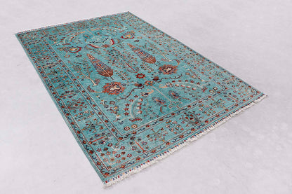 Pictorial Aqua Rug PC 56858 - 2.46m X 1.74m