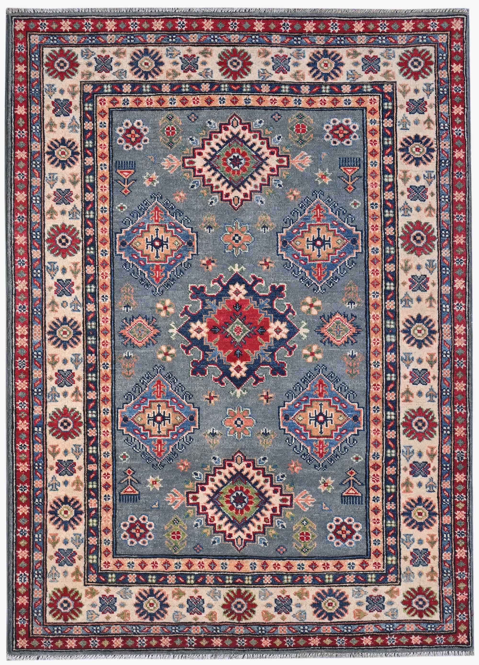Kazak Grey Rug PC 56118 - 1.75m X 1.26m