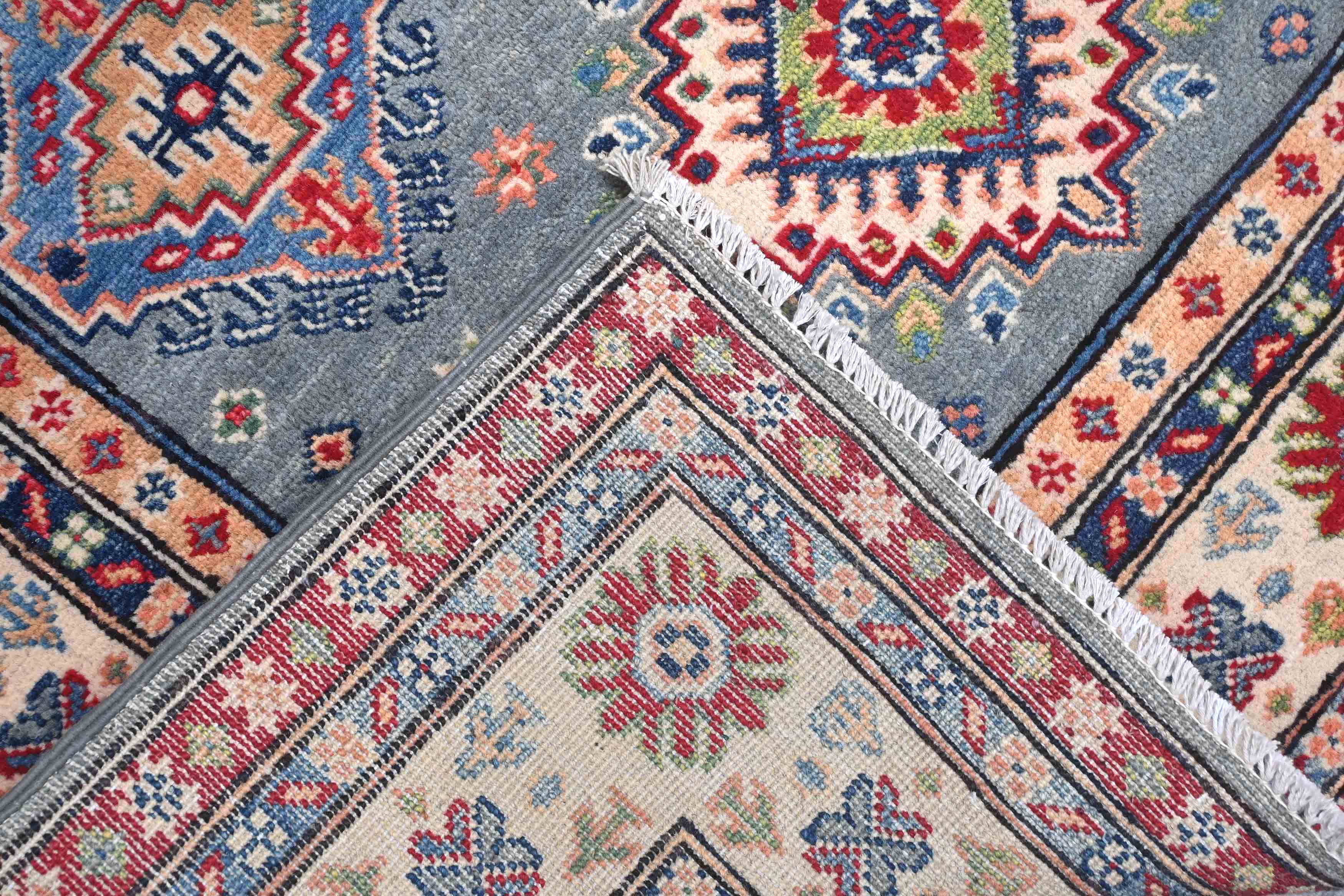Kazak Grey Rug PC 56118 - 1.75m X 1.26m