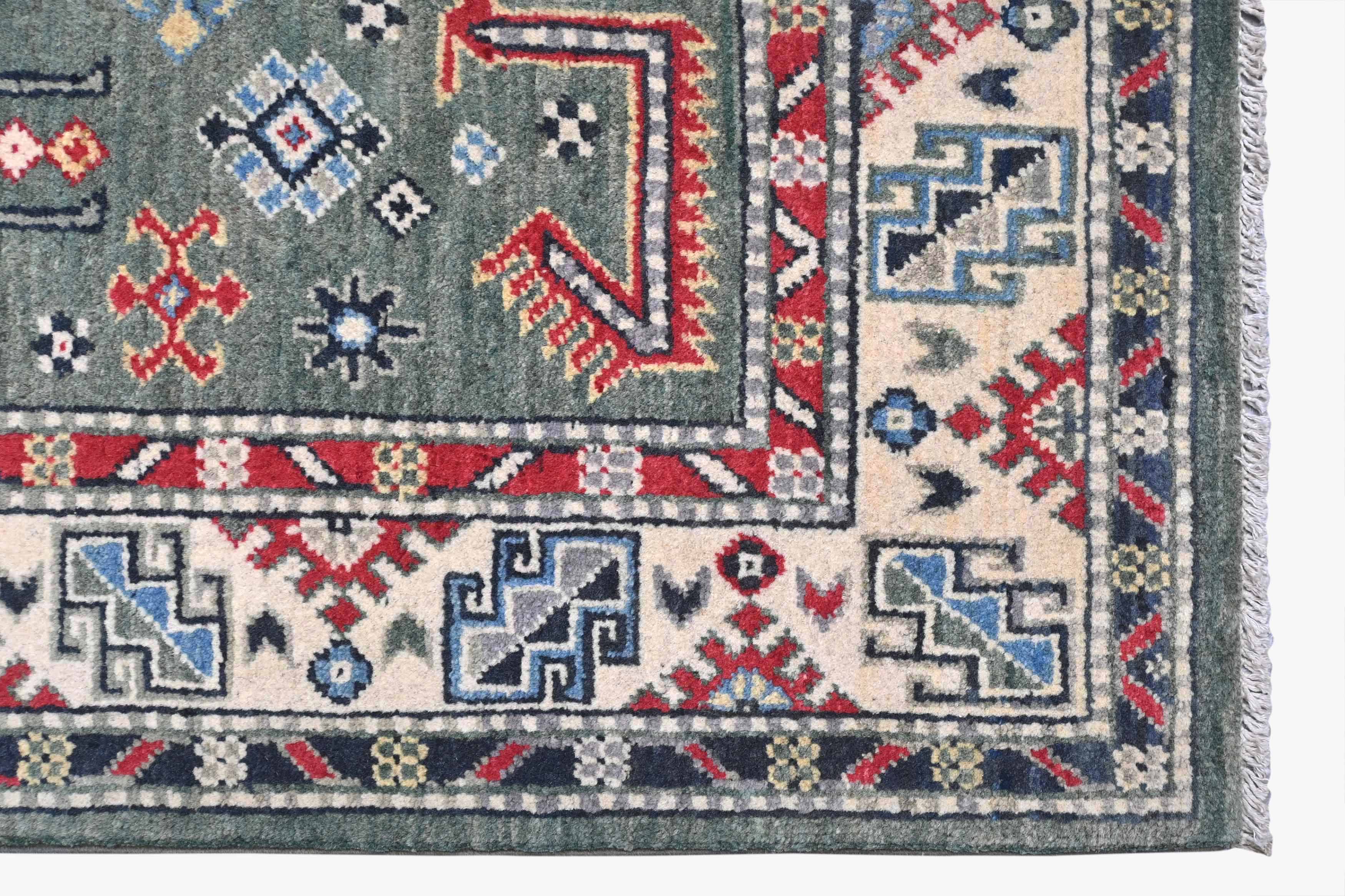 Kazak Green Rug PC 56123 - 1.82m X 1.19m