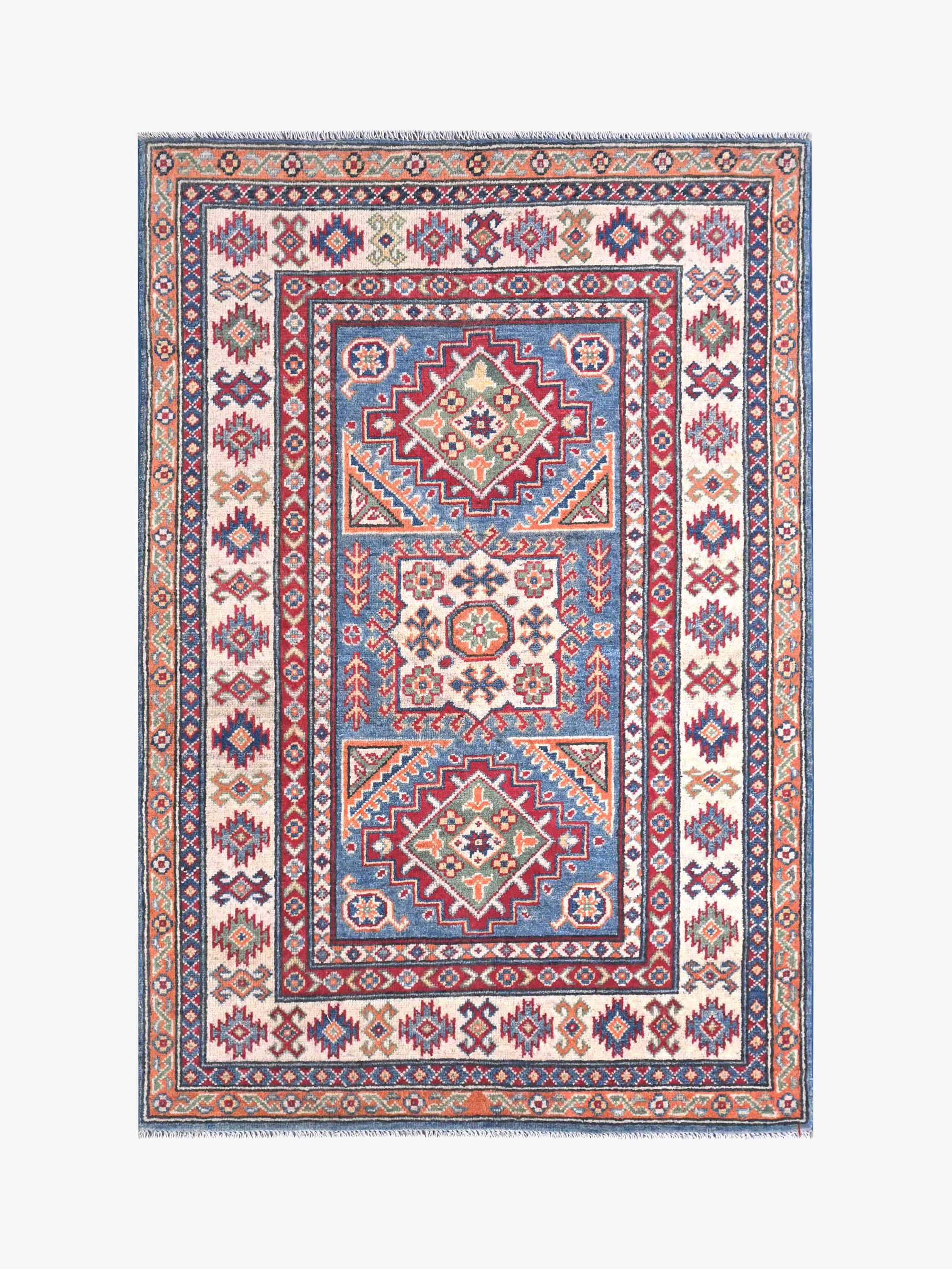 Kazak Blue Rug PC 56124 - 1.46m X 0.99m