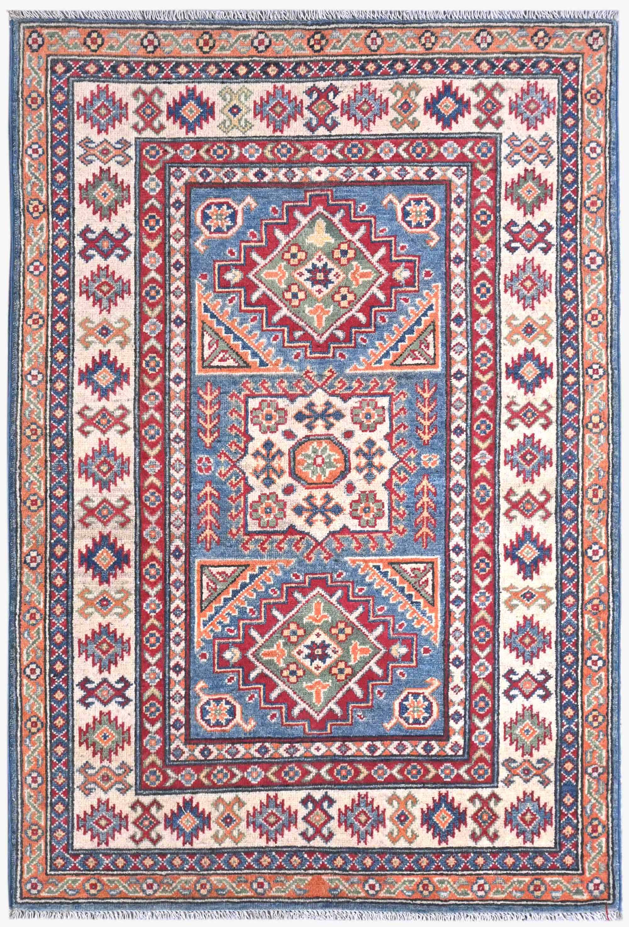 Kazak Blue Rug PC 56124 - 1.46m X 0.99m