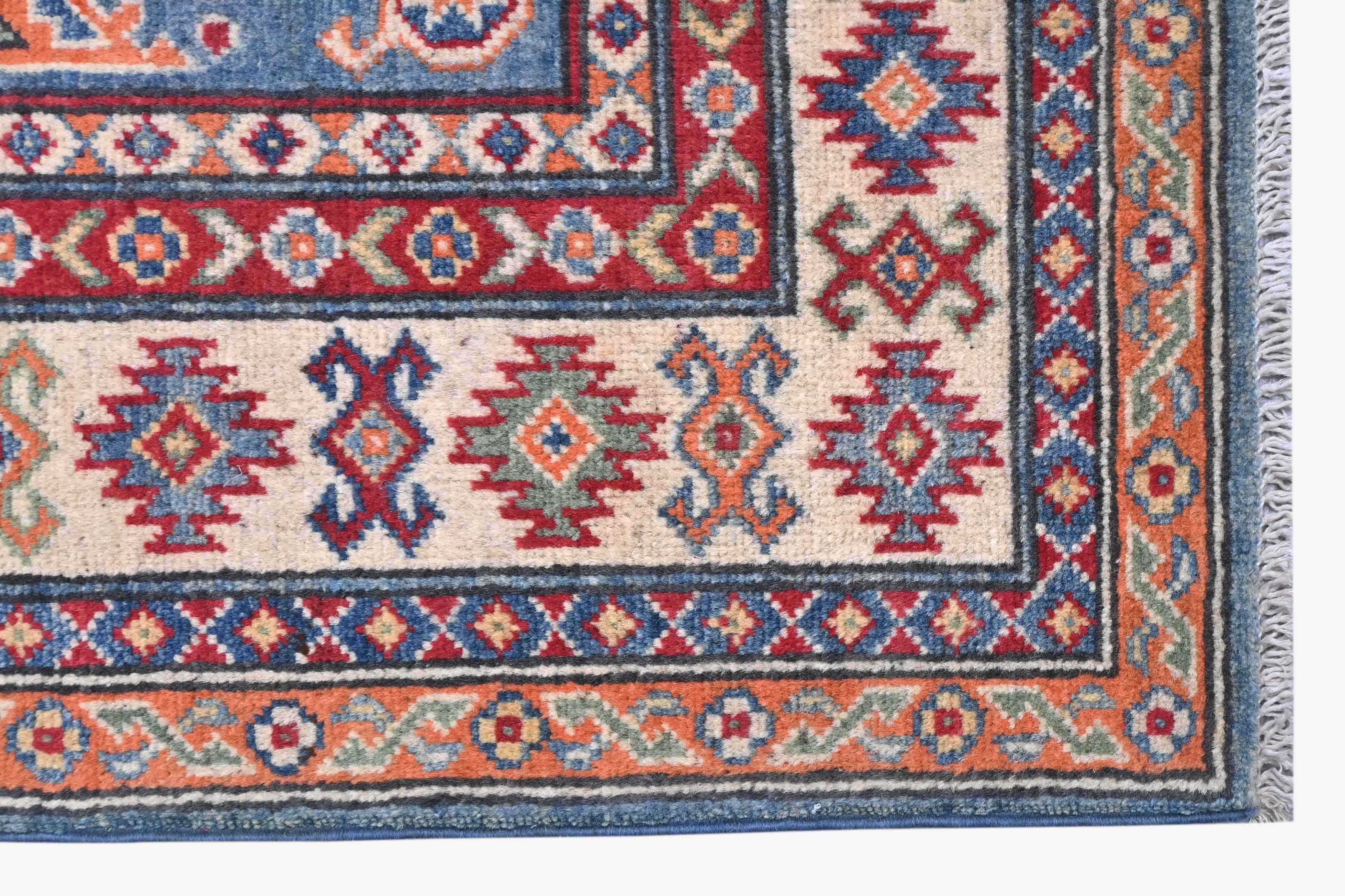 Kazak Blue Rug PC 56124 - 1.46m X 0.99m