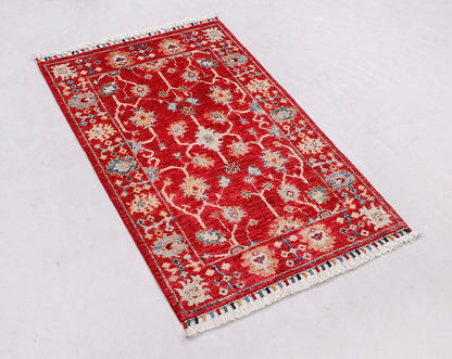 Sultani Red Rug PC 56761 - 0.95m X 0.60m