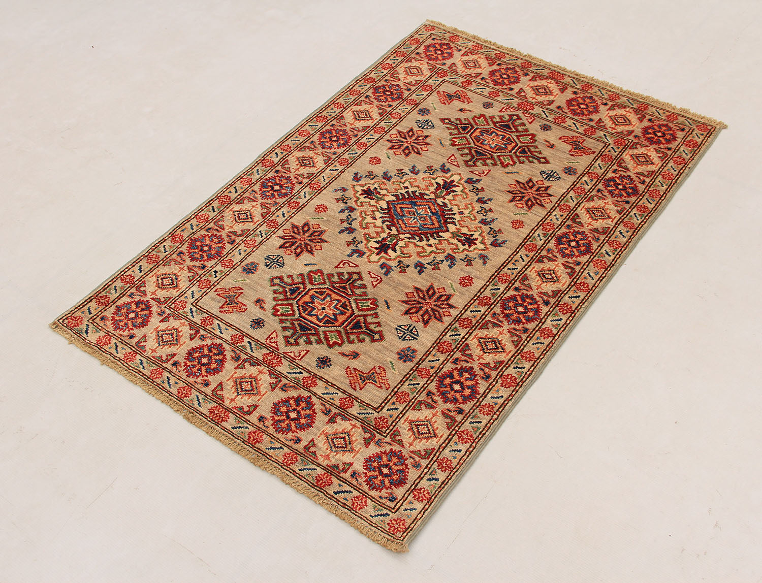 Supreme Kazak Grey Rug PC 54438 - 1.19m X 0.79m