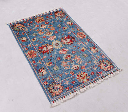 Sultani Blue Rug PC 56690 - 0.93m X 0.62m