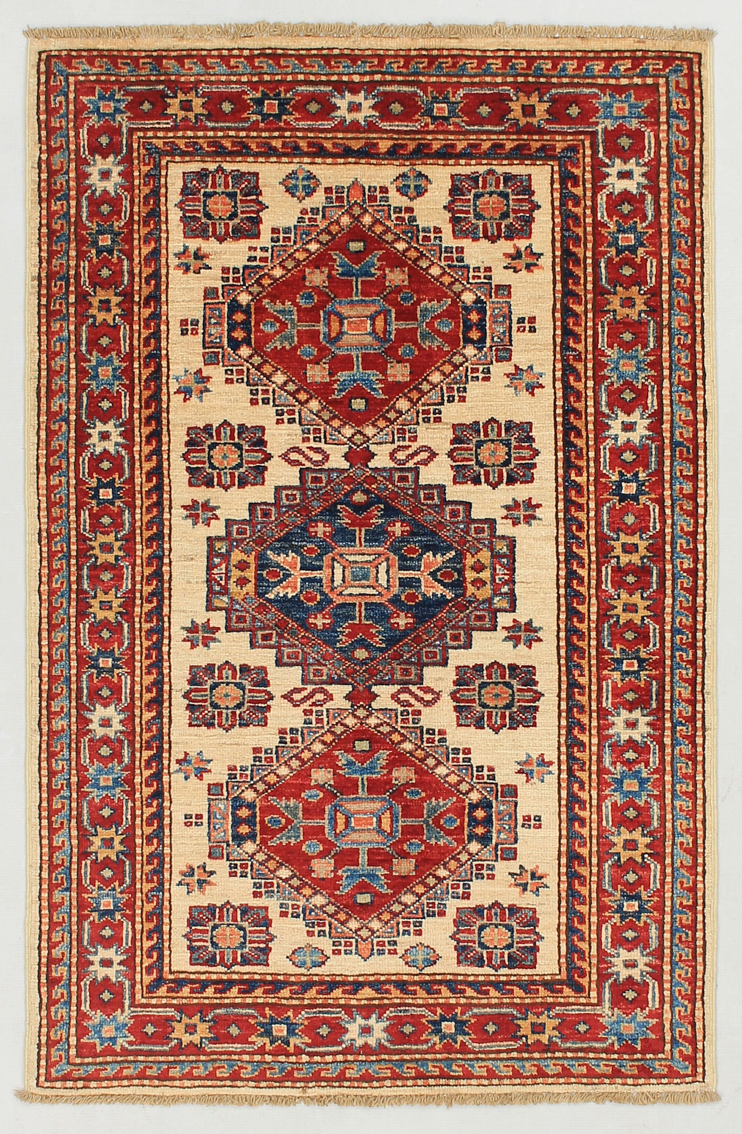 Supreme Kazak Ivory Rug PC 54439 - 1.23m X 0.82m