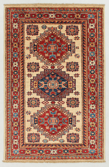 Supreme Kazak Ivory Rug PC 54439 - 1.23m X 0.82m