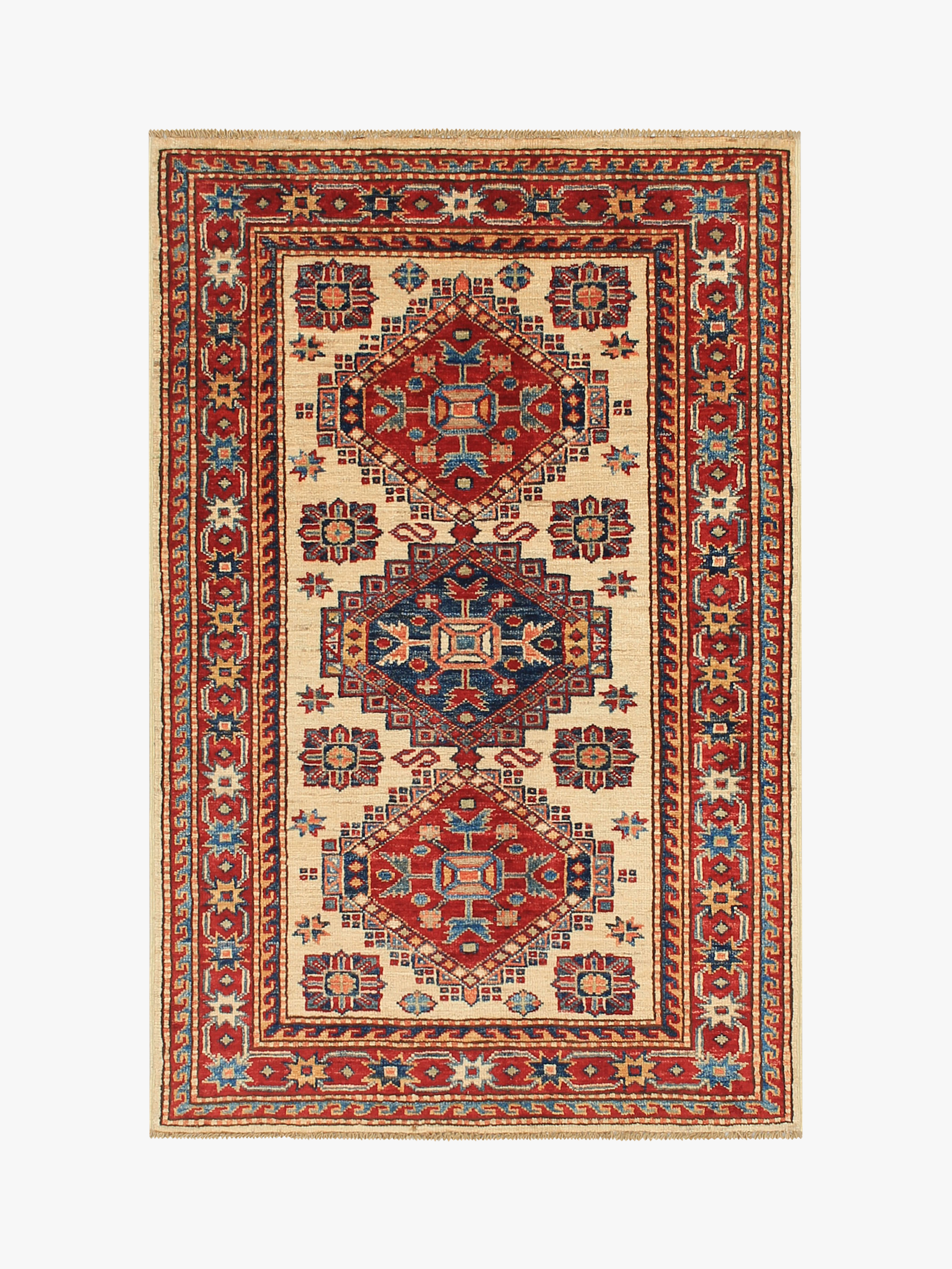 Supreme Kazak Ivory Rug PC 54439 - 1.23m X 0.82m