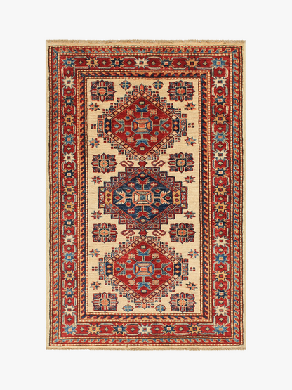 Supreme Kazak Ivory Rug PC 54439 - 1.23m X 0.82m