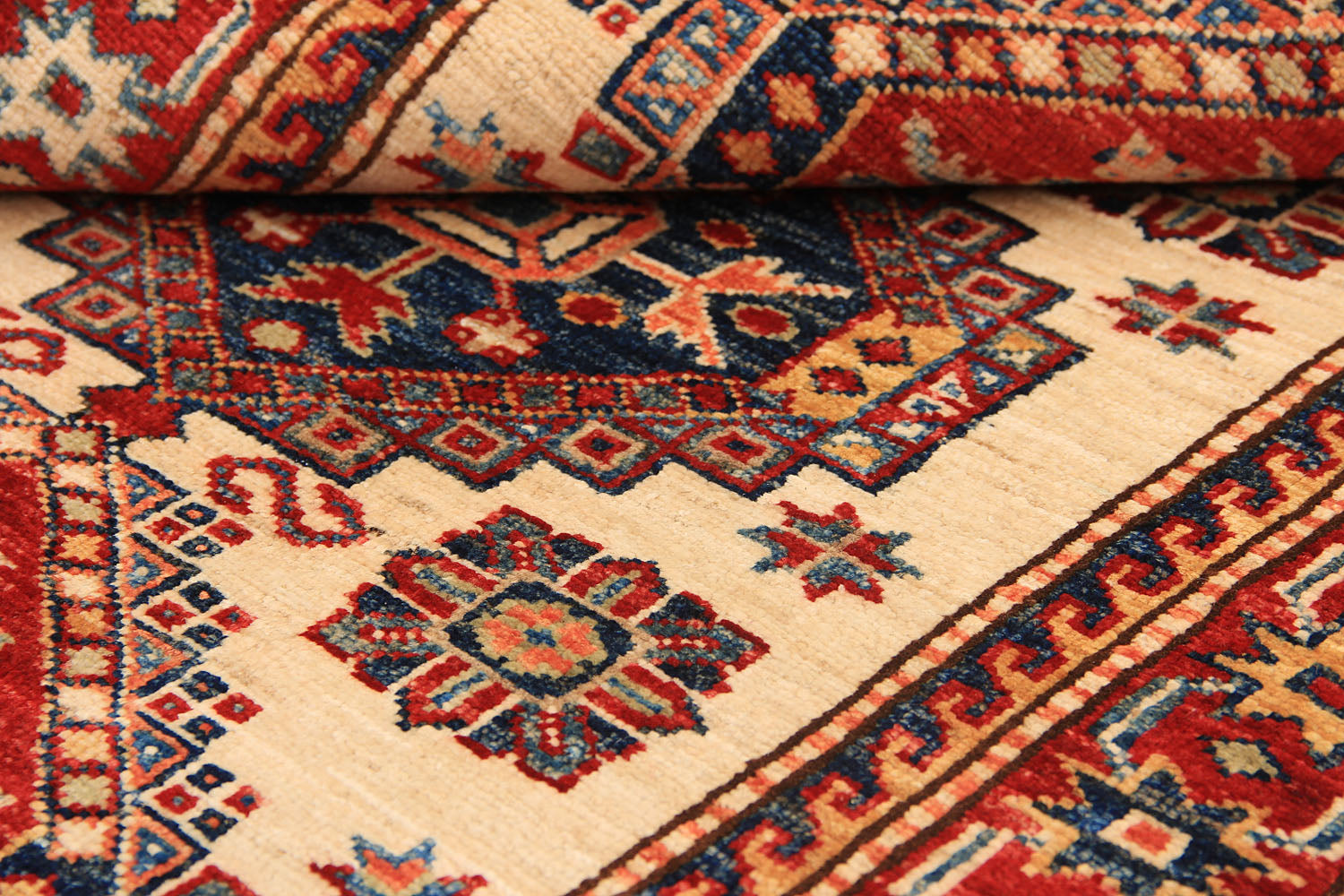 Supreme Kazak Ivory Rug PC 54439 - 1.23m X 0.82m