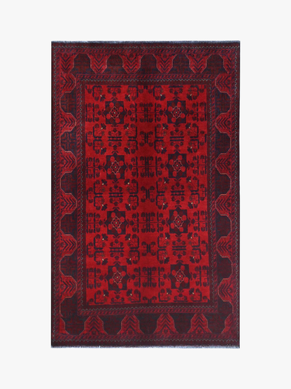 Khal Mohammadi Red Rug PC 56154 - 2.00m X 1.24m