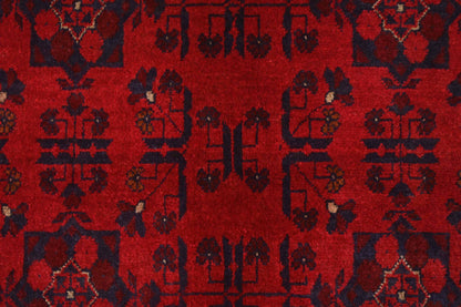 Khal Mohammadi Red Rug PC 56154 - 2.00m X 1.24m