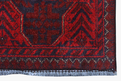Khal Mohammadi Red Rug PC 56154 - 2.00m X 1.24m
