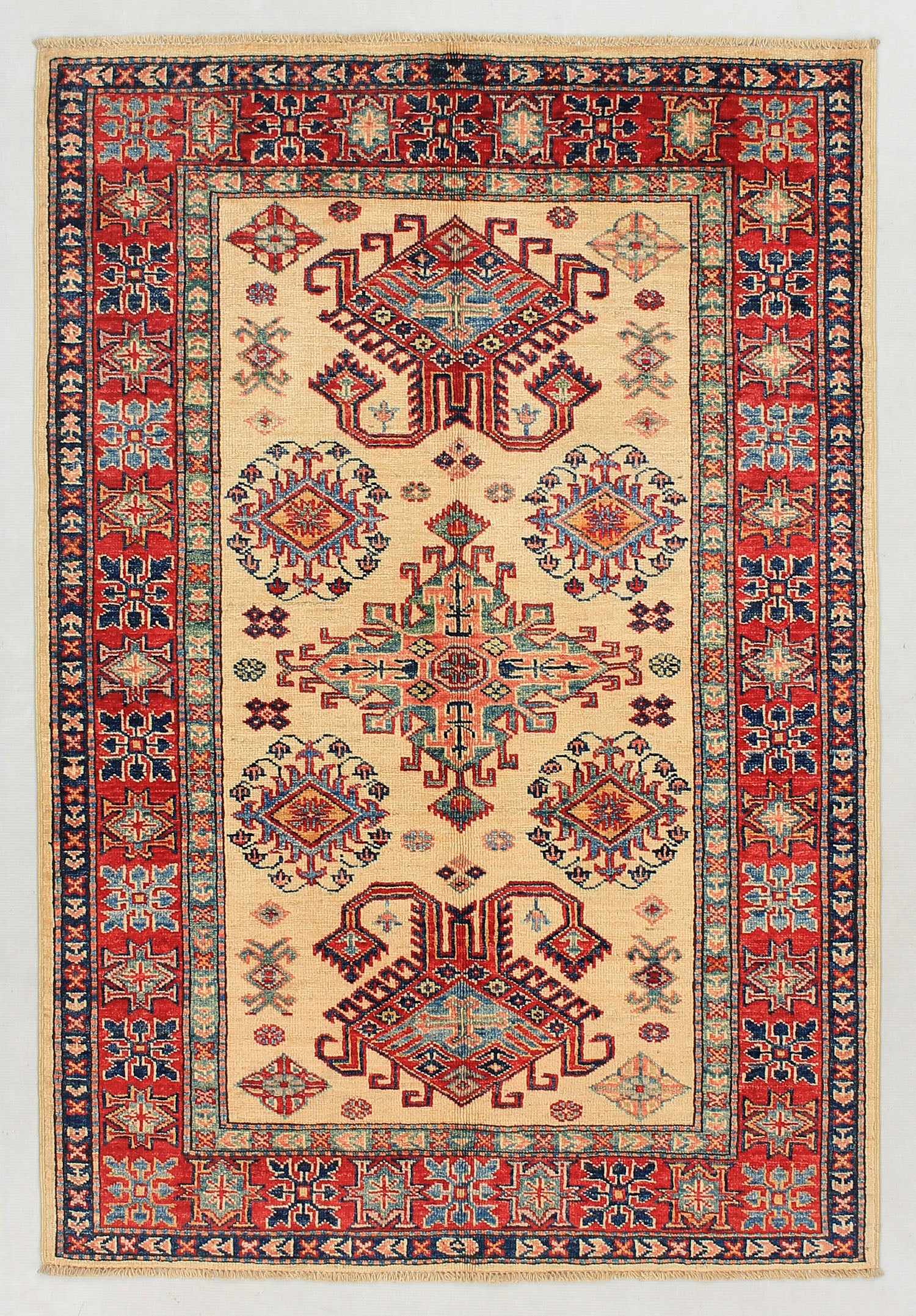 Supreme Kazak Ivory Rug PC 54471 - 1.50m X 1.05m