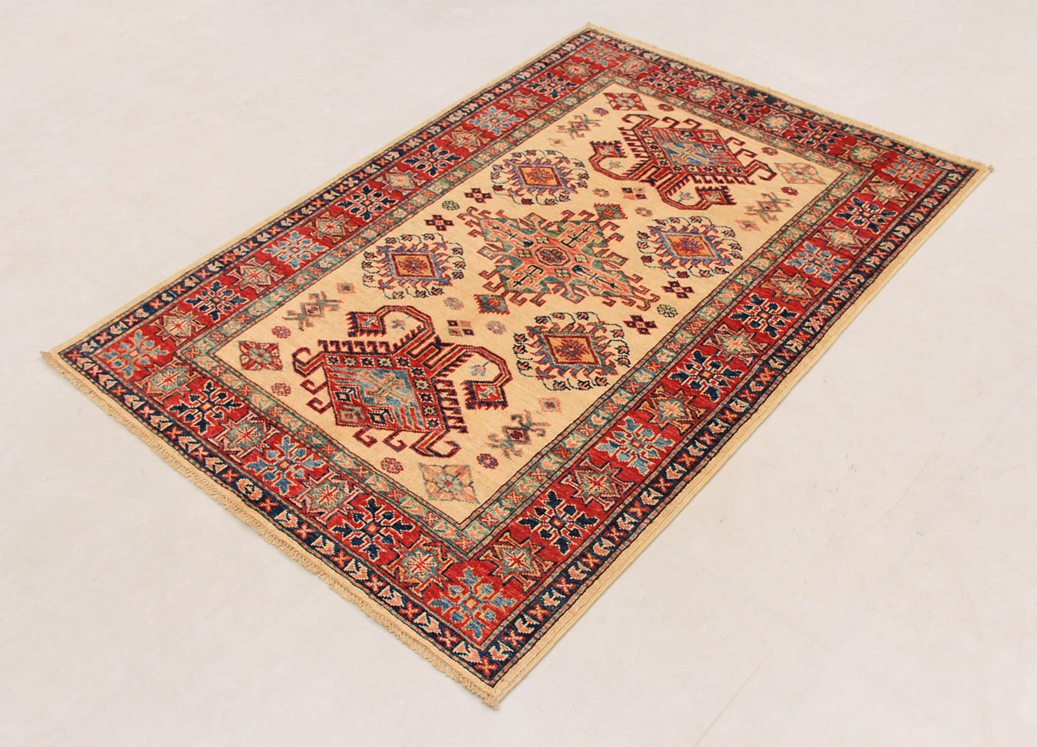 Supreme Kazak Ivory Rug PC 54471 - 1.50m X 1.05m
