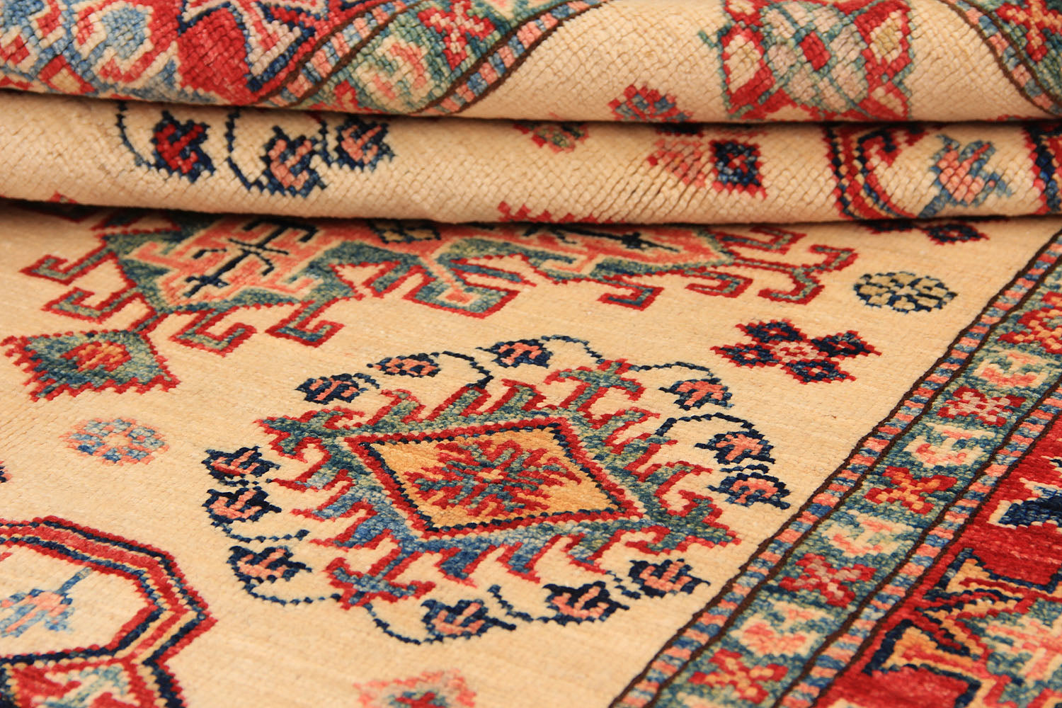 Supreme Kazak Ivory Rug PC 54471 - 1.50m X 1.05m