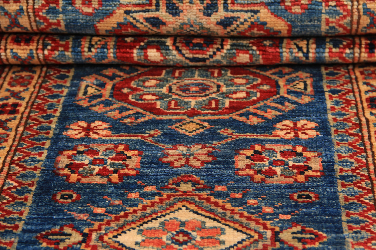 Supreme Kazak Blue Rug PC 54566 - 1.85m X 0.62m