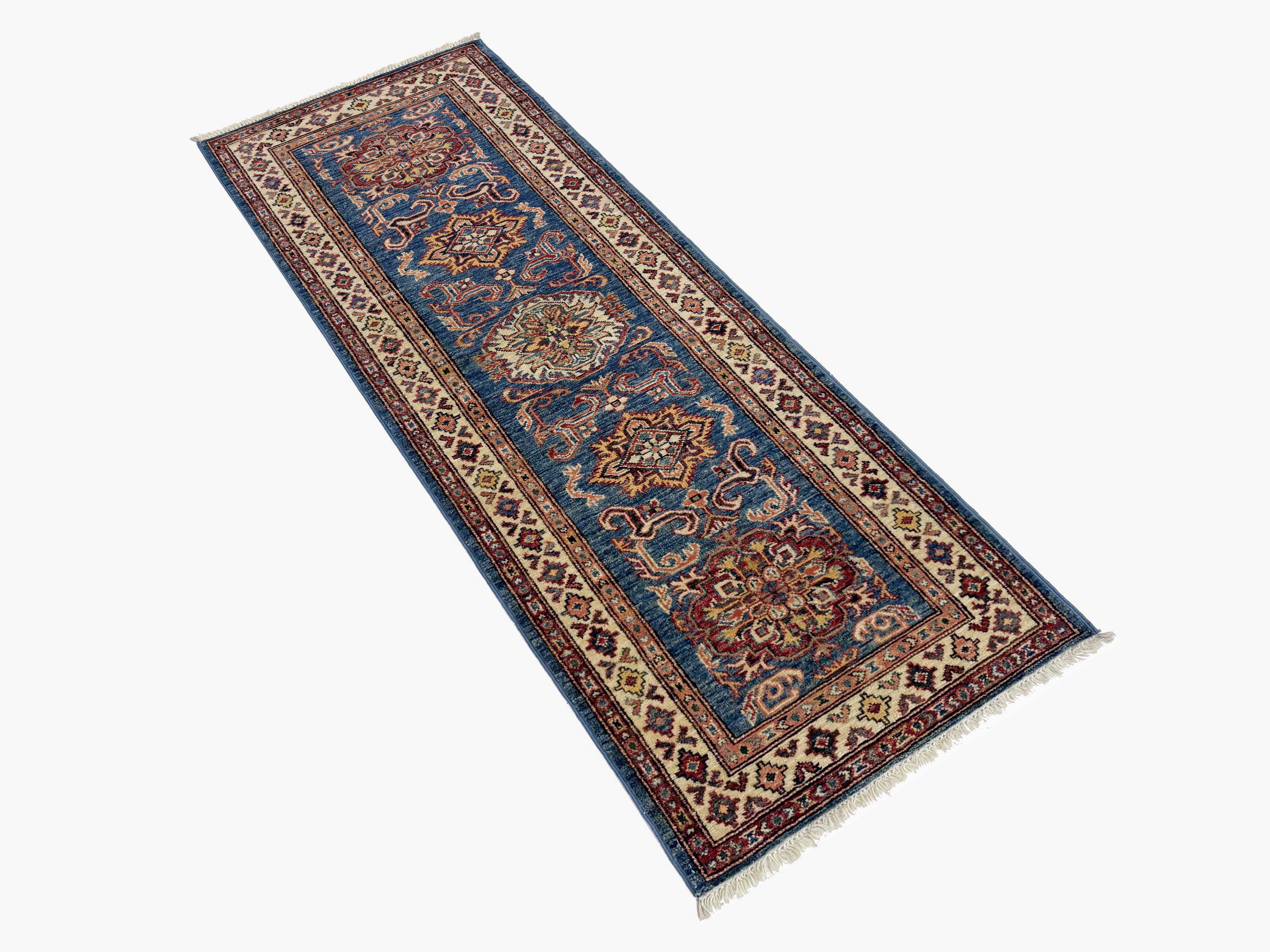 Supreme Kazak Blue Rug PC 57423 - 1.84m X 0.63m
