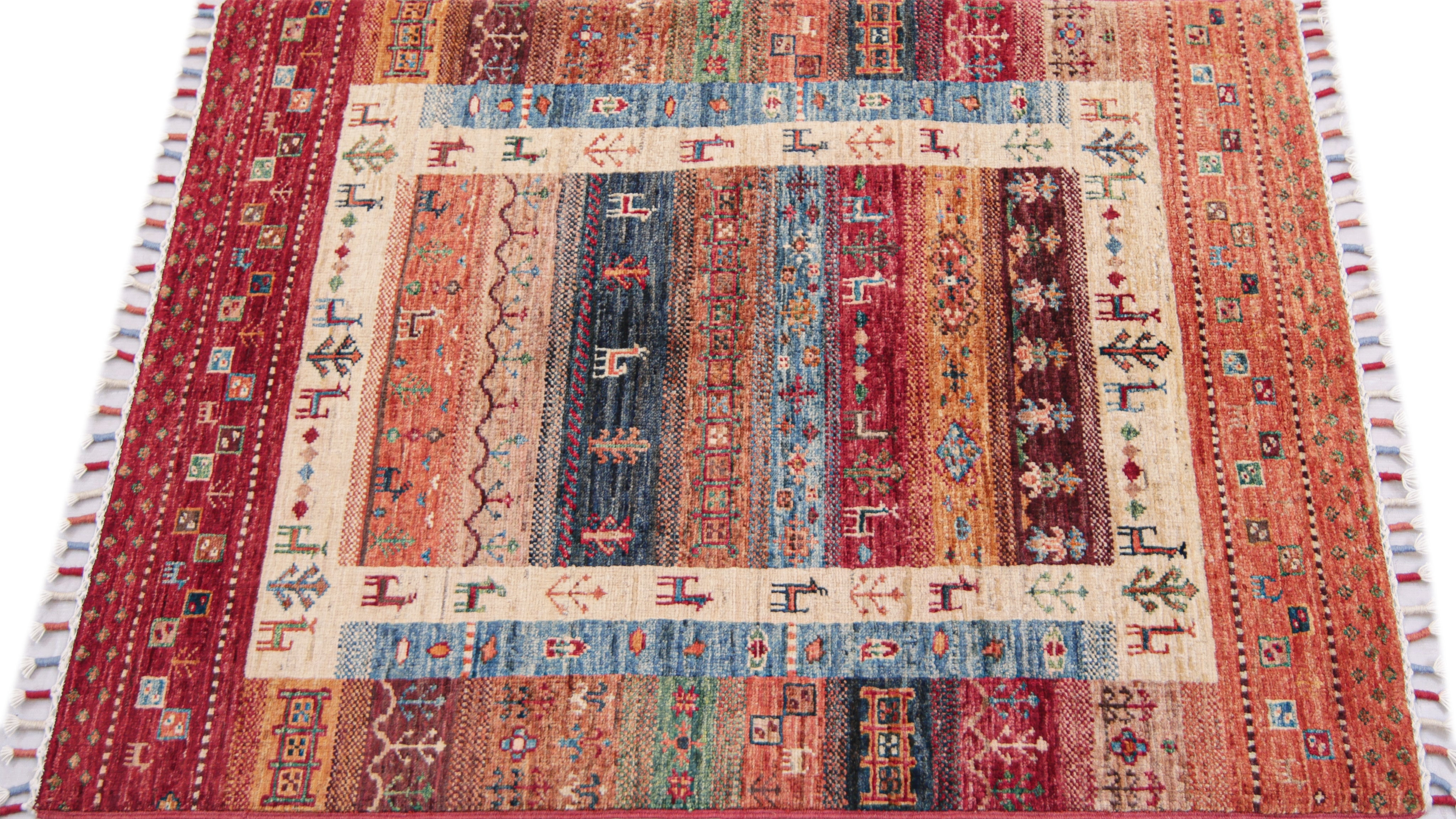 Loribaft Red Rug PC 57478 - 1.13m X 0.82m