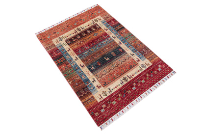 Loribaft Red Rug PC 57478 - 1.13m X 0.82m